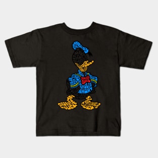 vintage donald animal duck Kids T-Shirt